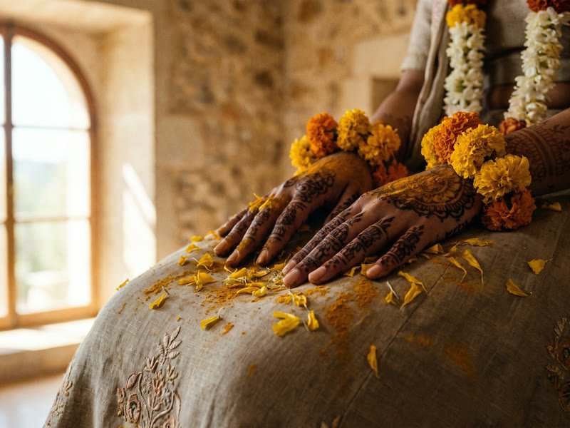 Mehndi and Haldi ceremony henna artistry